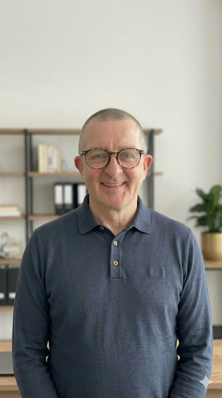 Portrait d'Hervé Dubernet, instructeur MBSR