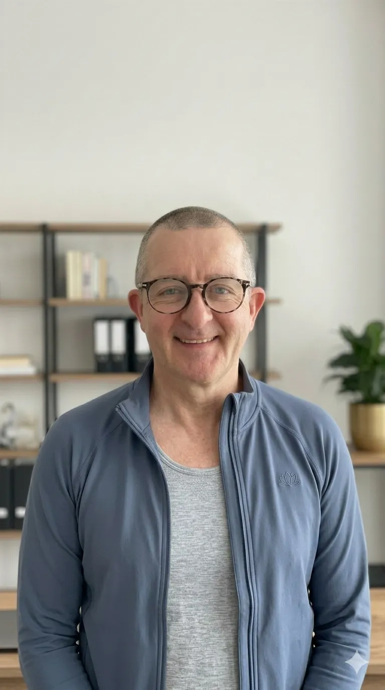 Portrait d'Hervé Dubernet, instructeur MBSR